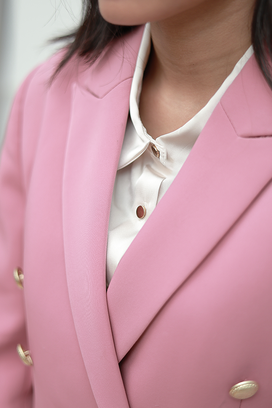 Pink Business Blazer Suit