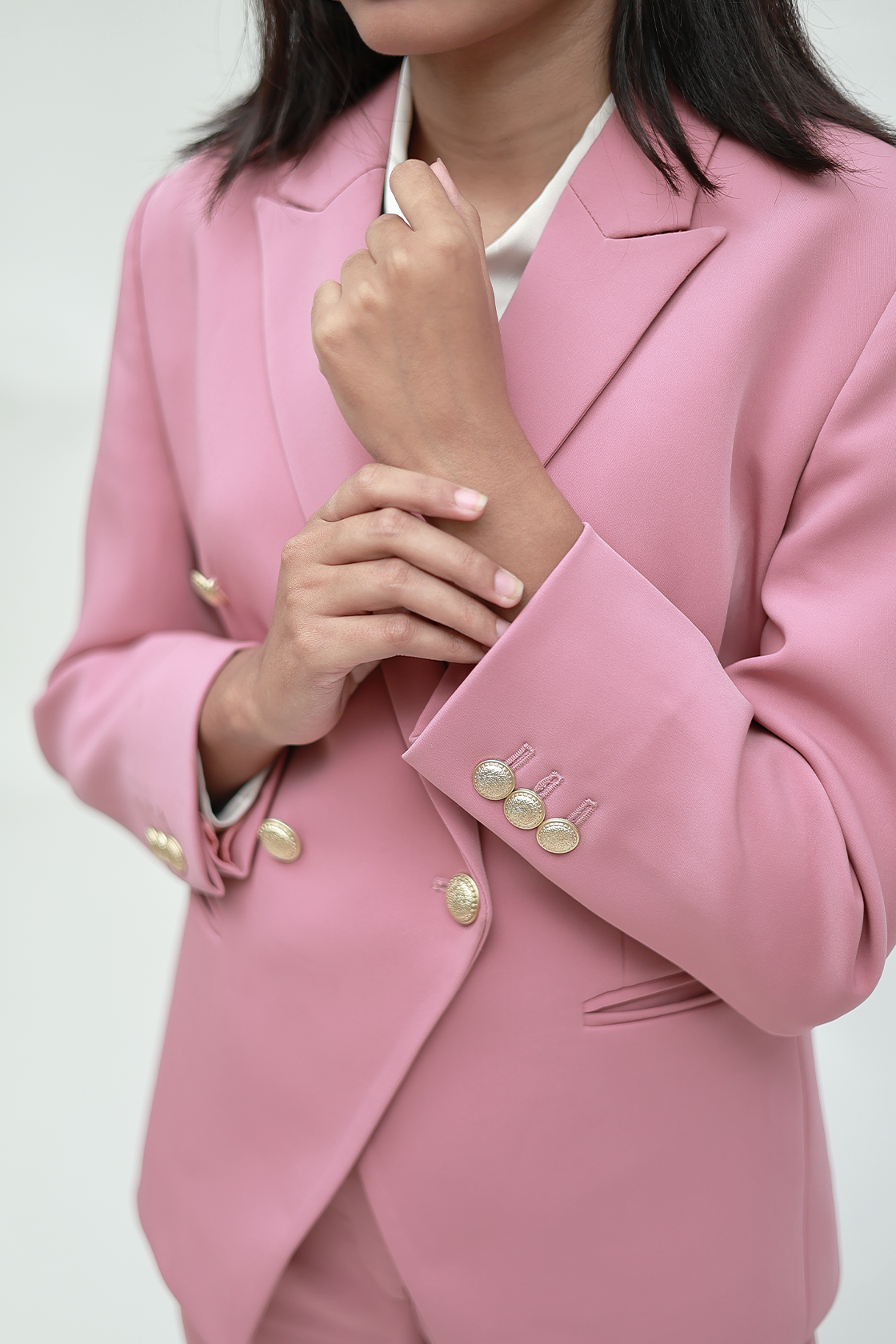 Pink Business Blazer Suit